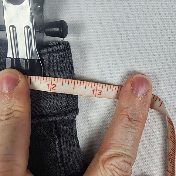 MOTHER The Insider crop Step Fray Jeans Size 24 Dark Grey Punk Grunge Casual - Picture 3 of 8